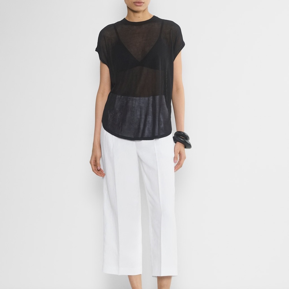 NEW Aritzia linen effortless cropped pants size 2